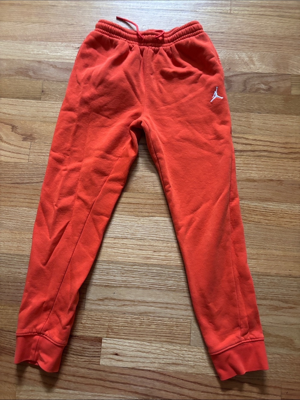 Jordan Kids Orange Jogger Sweatpants with Jumpman Logo